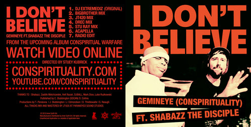 I Don't Believe Remix EP (2010 - Physical CD) [PRE-ORDER]